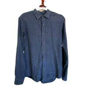 Todd Shelton Blue Button Up Men Shirt Sz Large (Pls. check measurements) | 45-22